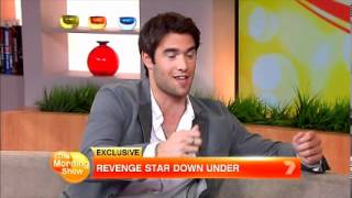 Revenge's Josh Bowman on Morning Show in Sydney 30April 2012