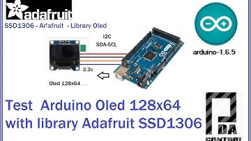Test  Arduino + Oled 128x64 with library Adafruit SSD1306 : PDAControl
