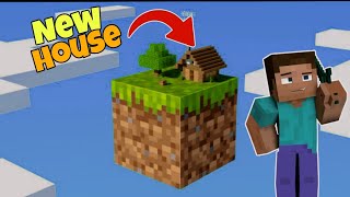 I MAKE A SMALL HOUSE IN MINECRAFT ONE BLOCK| PT-3| MINECRAFT ONE BLOCK