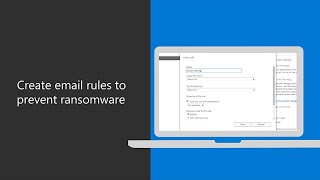 how to create email rules to prevent ransomware in microsoft 365 business premium