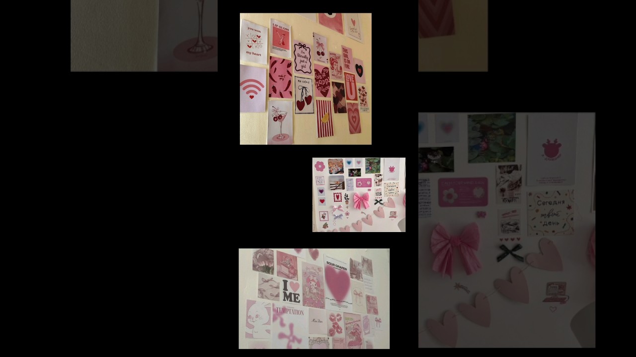 Room Decor Pink Aesthetic | Part 1 – Cute Bow Drawing ✨🎨