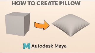 MAYA in 1 MINUTE: EASY Pillow Modeling (Beginner Tutorial)