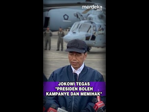 JOKOWI TEGAS &quot;PRESIDEN BOLEH KAMPANYE DAN MEMIHAK&quot;