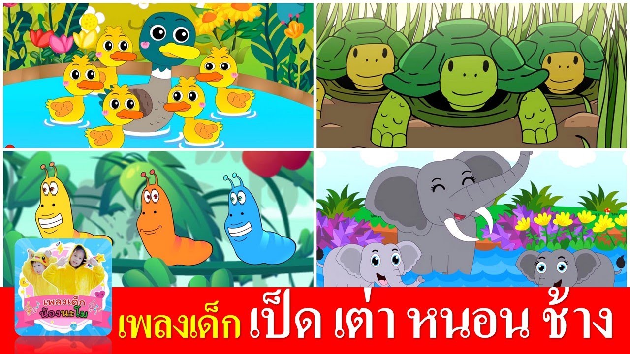 เพลงเด็ก เป็ด เต่า หนอน ช้าง
