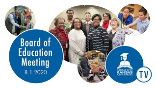 KCKPS Board of Education Special Meeting 8.1.20