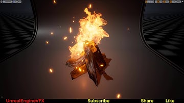 UE4 Niagara Wood Fire Effect01