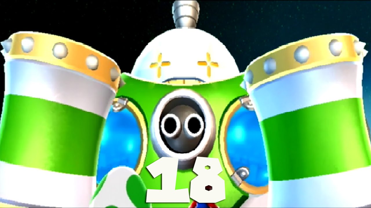 Super Mario Galaxy 2 Walkthrough Part 18 BOWSER JR. MEGAHAMMER BOSS