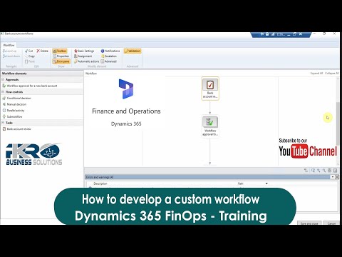 How to develop a custom workflow for Dynamics 365 Finance & Operations, an end to end procedure