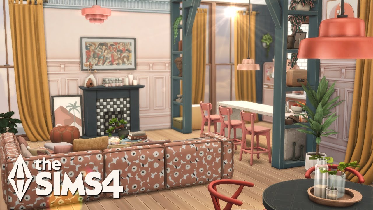 ✨ The Sims 4 Необычный ремонт квартиры | Красочная и современная квартира✨