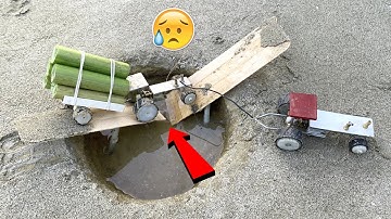 Diy tractor stuck in mud mini science project Part 25 || @Hacks Point