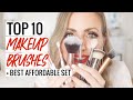 TOP 10 MAKEUP BRUSHES + AFFORDABLE BRUSH SET | Best Makeup Brushes 2020, Makeup Brush Set Amazon