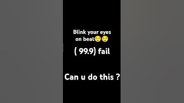 blink your eyes on the beat #shorts #inpossible #blink #eyes #beat