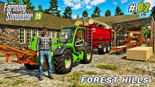 We Started a Sawmill Without Owning a Forest | $5 Million Debt | Farming simulator 25 | Timelapse#03