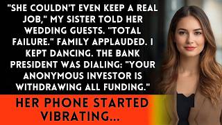 Sister Mocked My Failed Career At Her Wedding - Until Her Company's Mystery Investor Called...