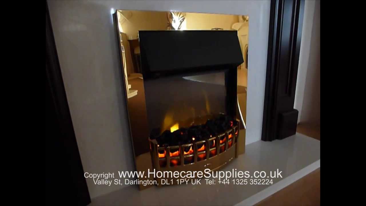 Dimplex Wesley 2kw Inset Electric Fire in Brass