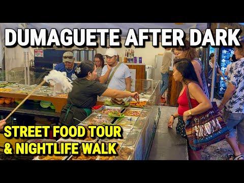 DUMAGUETE PHILIPPINES at NIGHT! Street Food Tour & Local Nightlife of Dumaguete City
