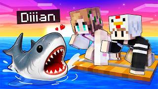 I Pretended to be BABY MEGALODON SHARK on a One RAFT