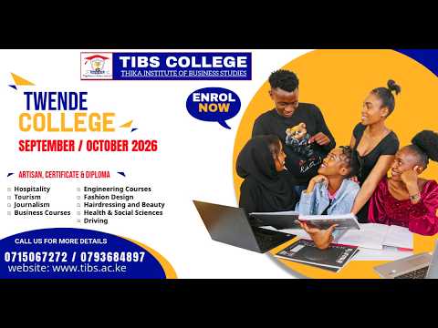 TIBS College is now admitting students for the September/October 2026 intake.