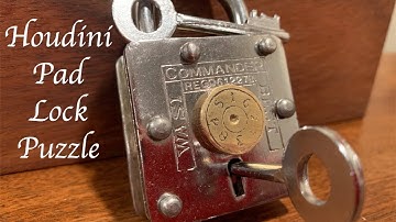 Houdini Pad Lock Puzzle Solved!