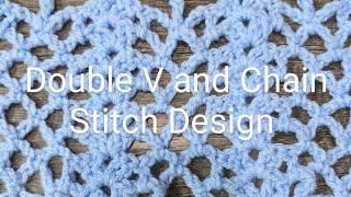 Lets learn the Double V and Chain stitch design