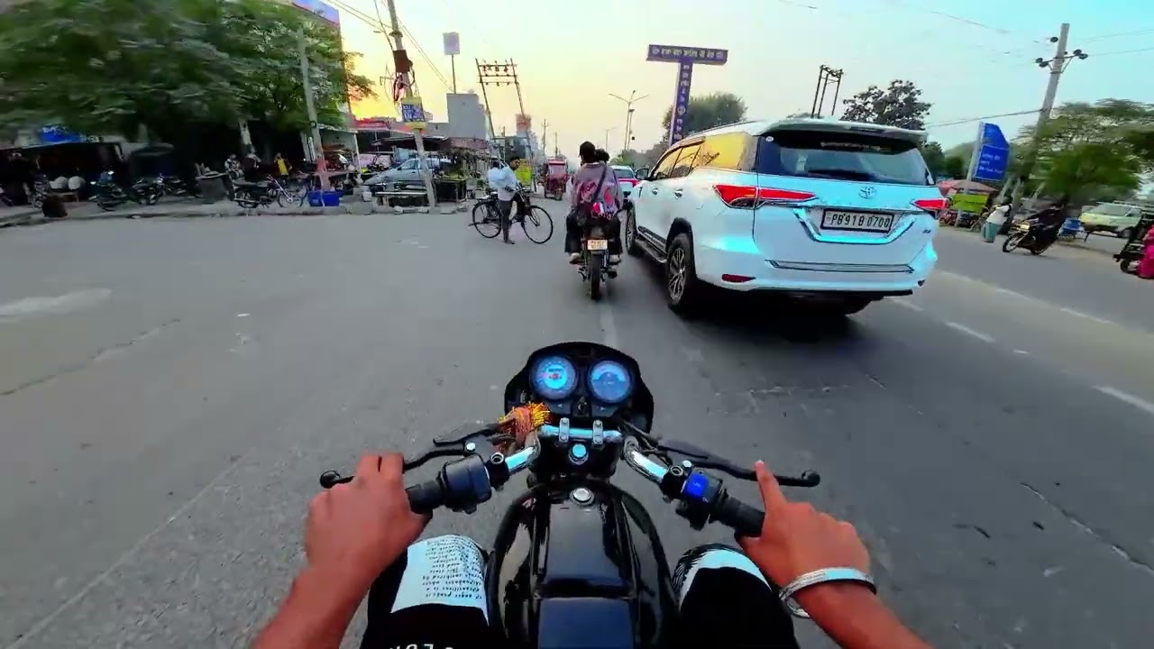 Exploring South City Ludhiana on Splendor plus  Bike | Street Ride Vlog