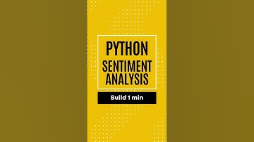 Sentiment Analysis in Python in 1 Minute! 🔥 | Tamil | Mini Project for Beginners #pythonintamil