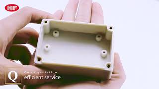 Waterproof Electrical Junction Box IP65 ABS Plastic Case Hinged Clear Cover Dustproof Enclosure