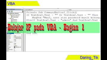 Belajar Fungsi IF pada VBA Bagian 1