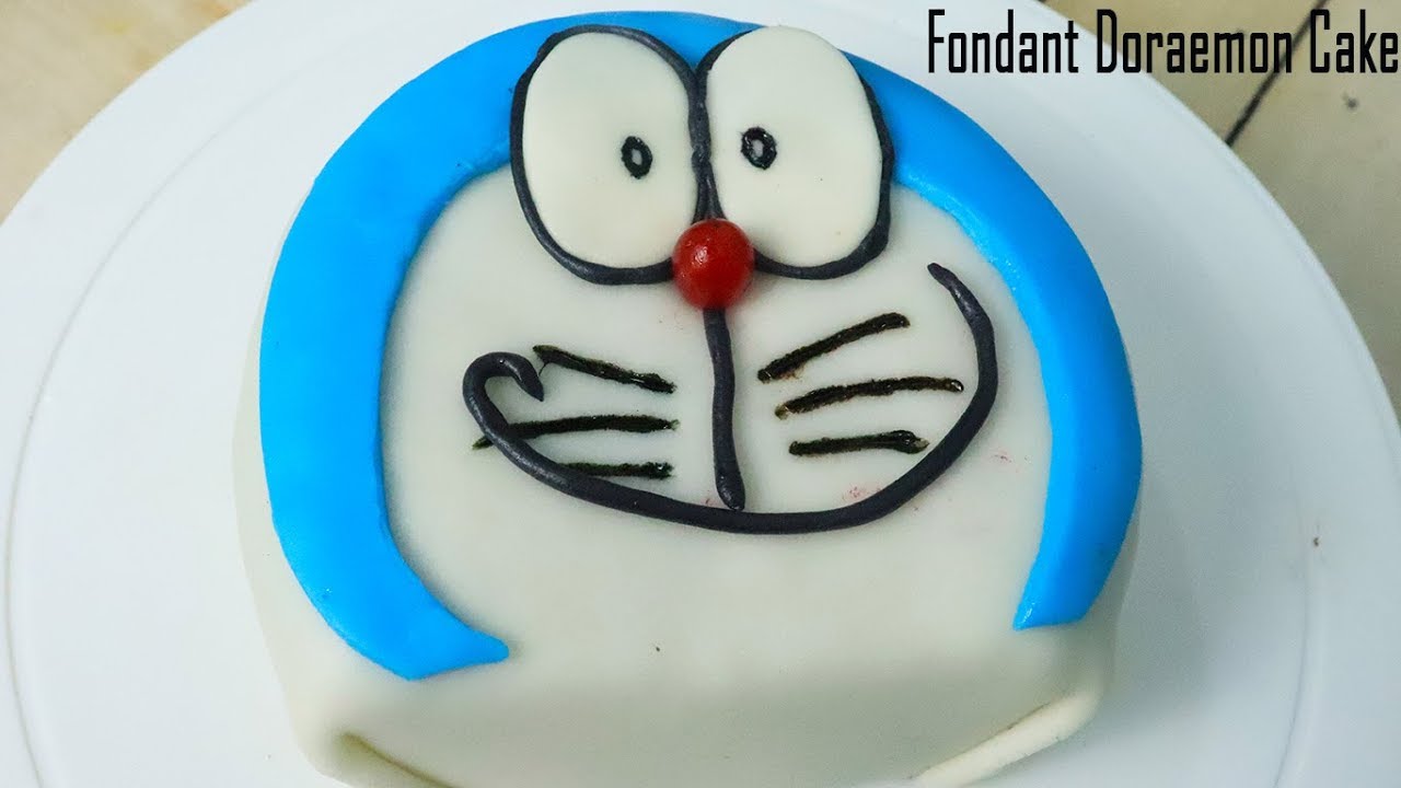 Doraemon Cake Recipe Without Cream and Butter II Chocolate ...