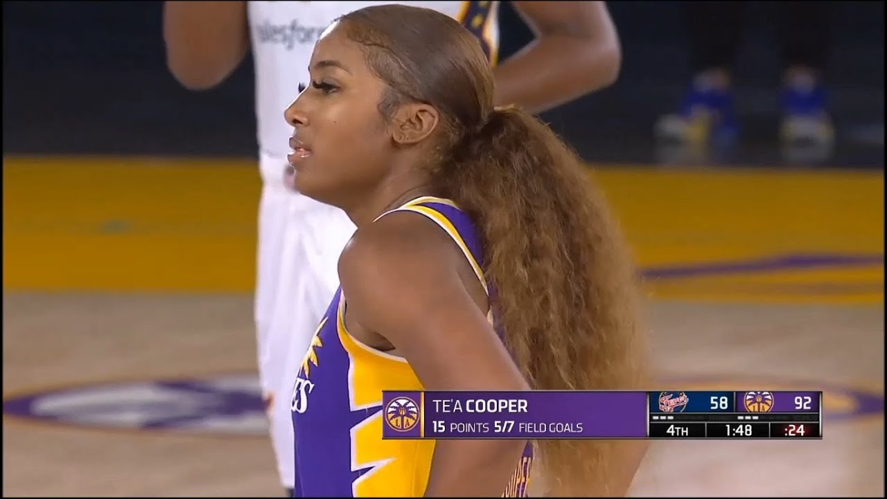 HIGHLIGHTS: Te'a Cooper ties career high with 15 points vs Fever! #wnba  #teacooper #losangelessparks 