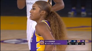 HIGHLIGHTS: Te'a Cooper ties career high with 15 points vs Fever! #wnba #teacooper #losangelessparks