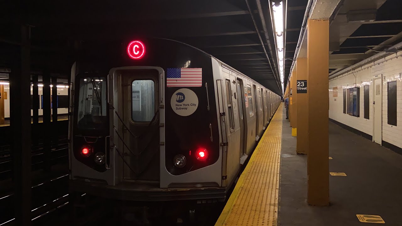 IND 8th Ave Line: (A) Express and (C) (E) Local Trains @ 23rd Street (R46, R160A-1, R160A-2, R160B)