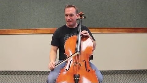 Cello Instruction: B flat Major two octave scale - 6th position