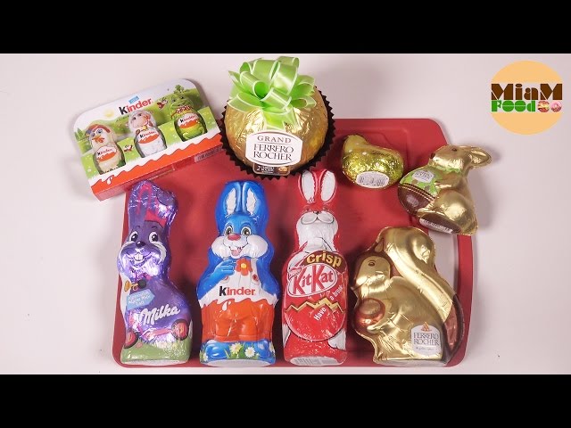 CHOCOLAT] Gourmandises de Pâques Kinder, Lindt, Milka - Miam Food unboxing  easter eggs 