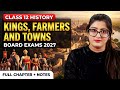 Kings farmers and towns|Kings farmers and towns class 12 one shot | Kings farmers and towns class 12