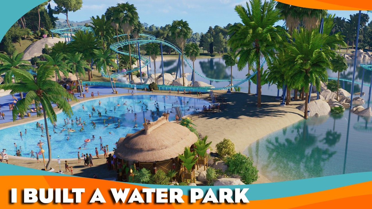 I built a water park in Planet Coaster 2