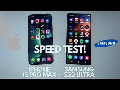 Samsung Galaxy S22 Ultra vs iPhone 13 Pro Max - SPEED TEST!