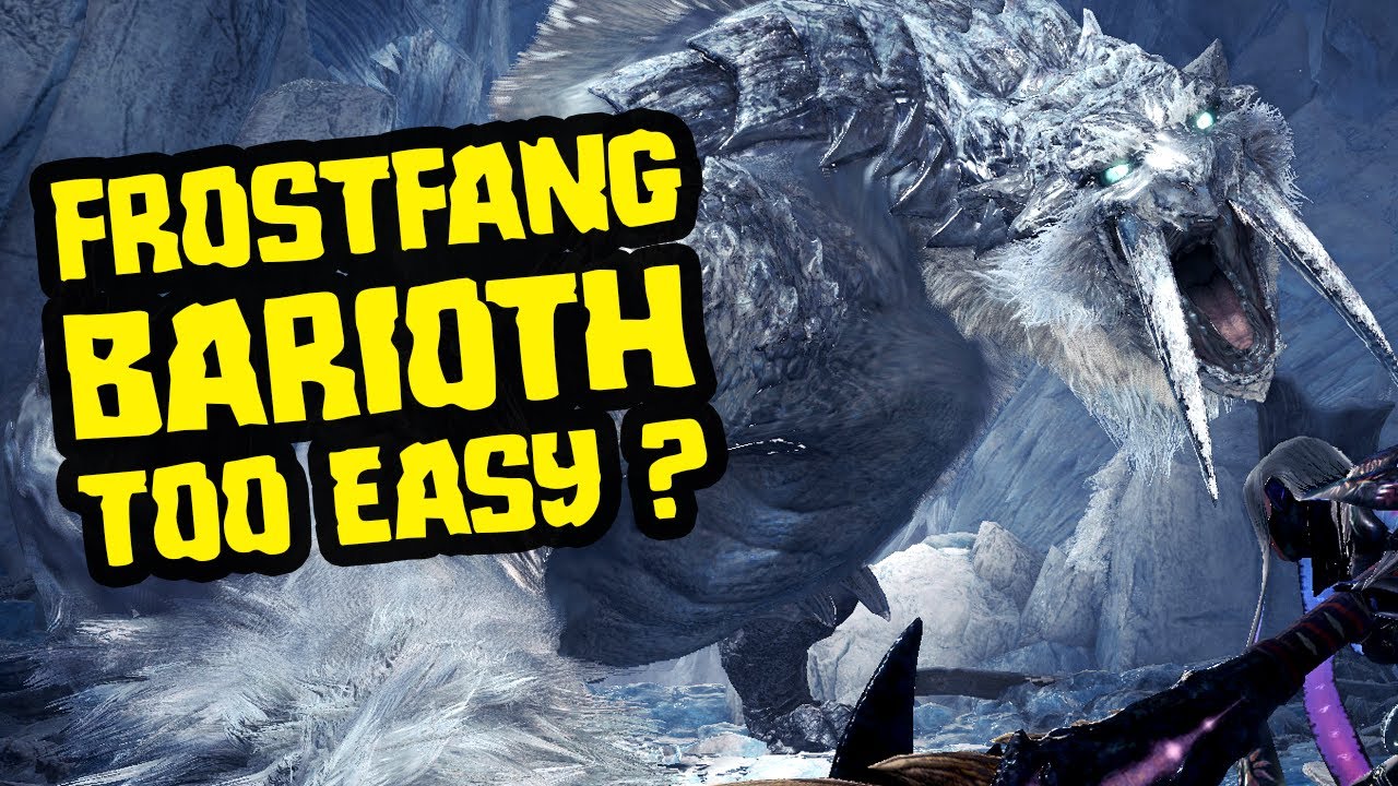 Frostfang Barioth is too Easy? Let's Talk about the new Frosty Boi