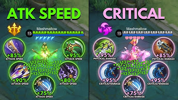 Miya Attack Speed Build vs Miya Critical Build