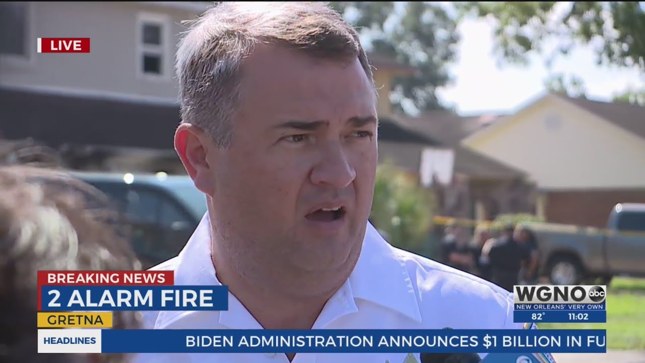 Three killed in 2-alarm fire in Gretna - YouTube