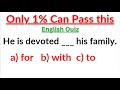 English Mixed Grammar Test Only 1% can pass the test