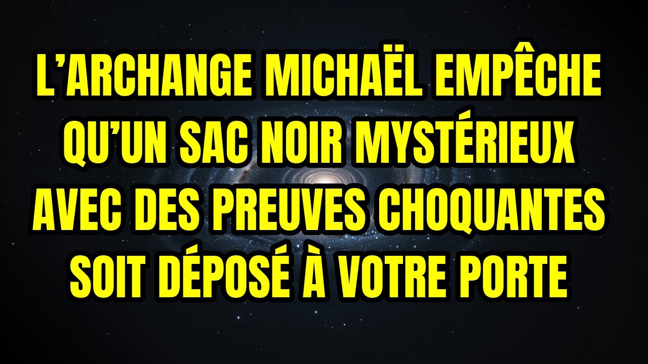 L’ARCHANGE MICHAËL EMPÊCHE QU’UN SAC NOIR MYSTÉRIEUX AVEC DES PREUVES CHOQUANTES SOIT DÉPOSÉ À VO...