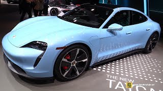 2020 Porsche Taycan 4S - Exterior Interior Walkaround - Debut at 2019 LA Auto Show