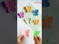 How to make easy colourful butterfly with paper  beautiful butterfly craft  shorts