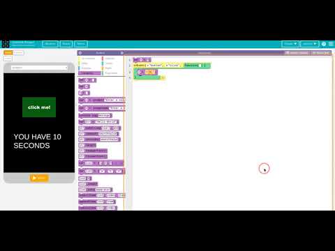 How to make a click me game on code.org applab.