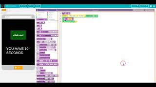 How to make a click me game on code.org applab. screenshot 4