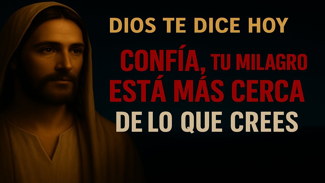 DIOS TE DICE HOY: CONFÍA, TU MILAGRO SE ESTÁ ACERCANDO MÁS DE LO QUE ...