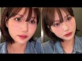 가을맞이 로즈뮤트메이크업 할려구 했는데,,, 어쩌다 + 가을토끼상 메이크업🐰🥕(핑크렌즈 추천,촉촉립추천,트임데일리메이크업)