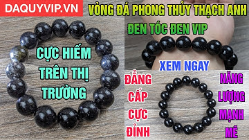 Vòng Đá Phong Thủy Thạch Anh Đen Tóc Đen - Cực Vip Đẳng Cấp - Sở Hữu Ngay - Đá Quý VIP