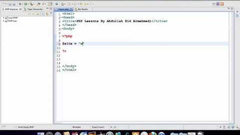 درس 2 - دورة php بالفيديو: طباعة كود echo php